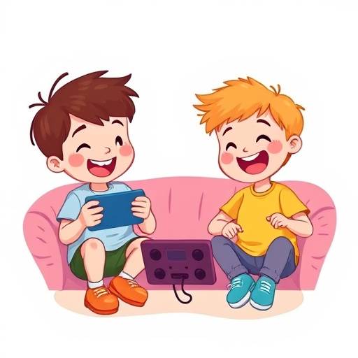 ゲームがもたらす様々なメリットのイラスト