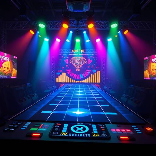 リズムdeエクササイズのゲーム画面