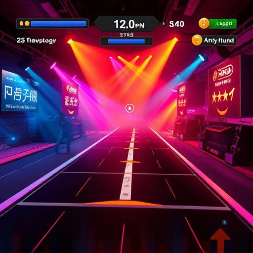 リズムゲームのスクリーンショット