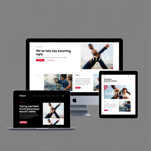 レスポンシブデザインの例 - さまざまなデバイスでの表示